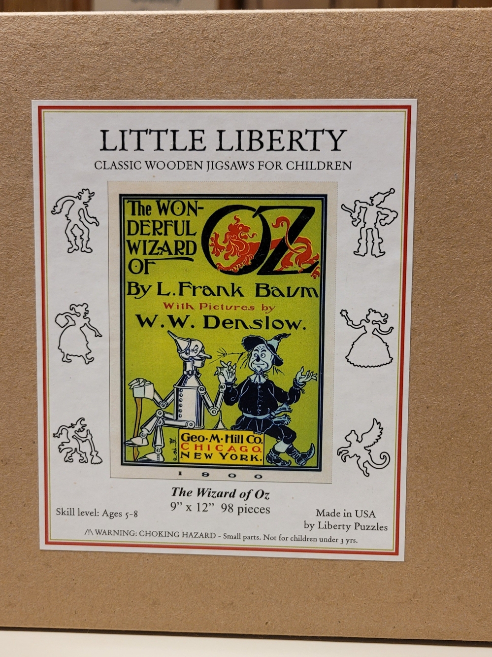The Wizard of Oz Wooden Jigsaw Puzzle - Yellow